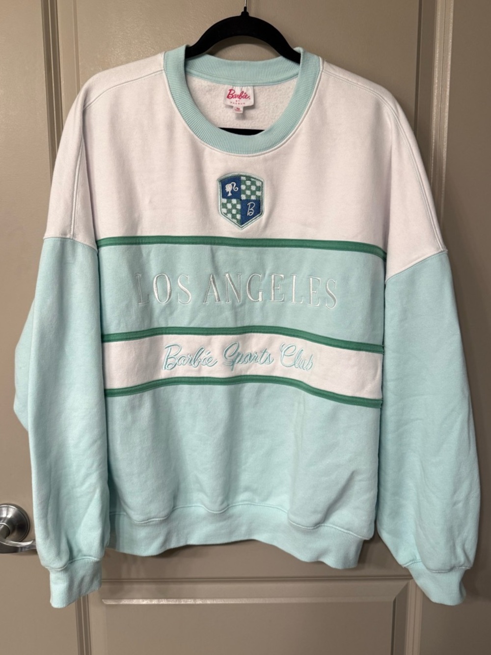 Barbie x LA Colorblock Crewneck Sweatshirt